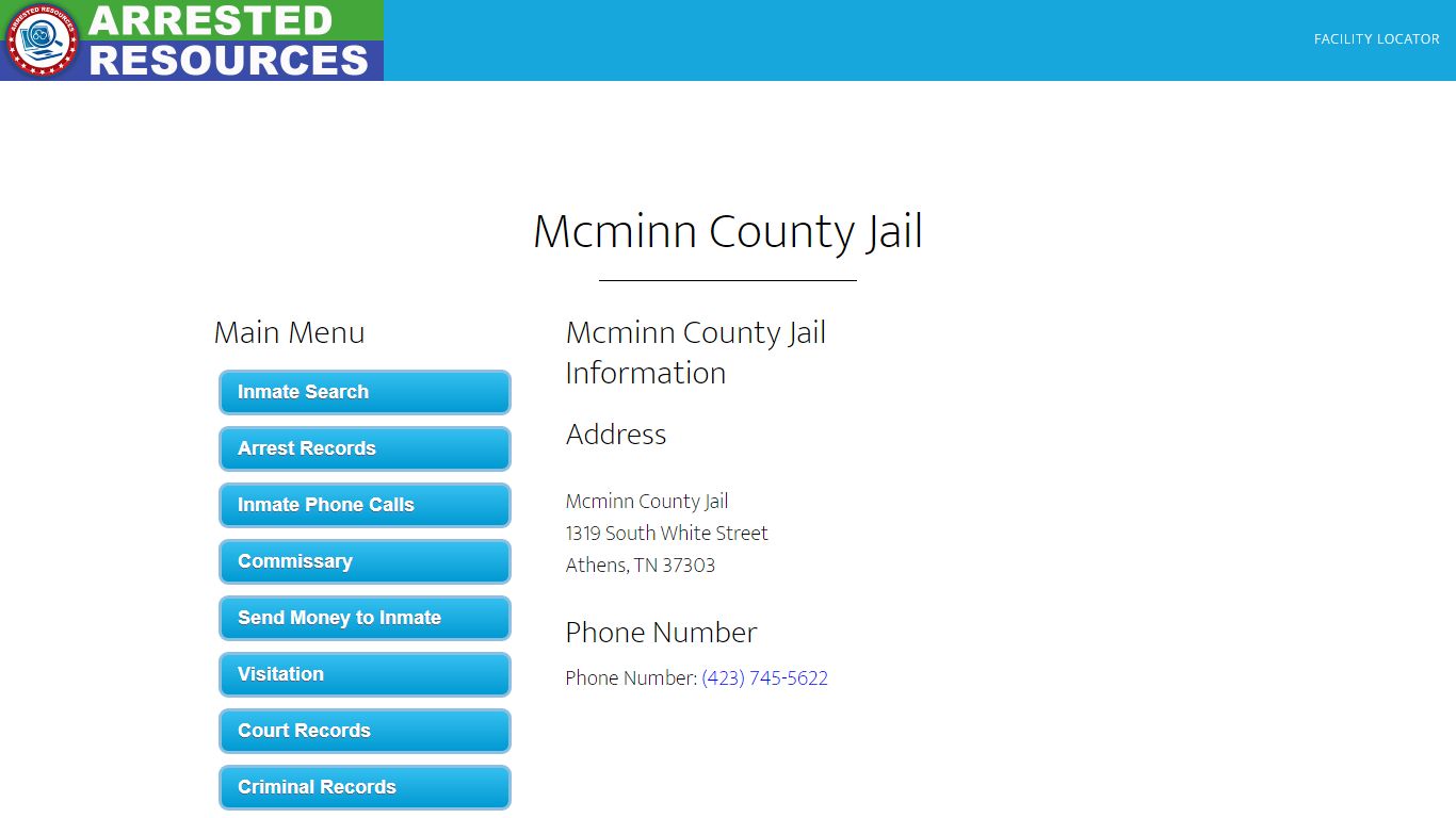 Mcminn County Jail - Inmate Search - Athens, TN